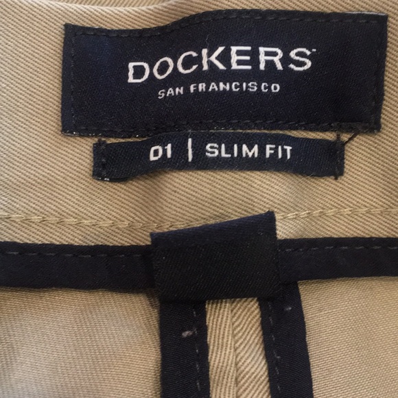Dockers Slim Fit Flat Front Khakis - Picture 3 of 4